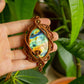 Amalia • Labradorite macrame necklace