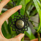 Milena • Pyrite macrame mandala necklace
