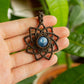 Lyric • Blue Kyanite macrame mandala necklace