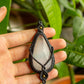 Scarlett • Selenite macrame necklace