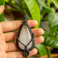Scarlett • Selenite macrame necklace
