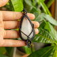 Scarlett • Selenite macrame necklace