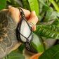 Scarlett • Selenite macrame necklace