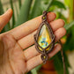 Phoebe • Rainbow Labradorite macrame necklace