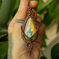 Phoebe • Rainbow Labradorite macrame necklace