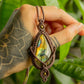 Phoebe • Rainbow Labradorite macrame necklace