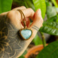 Lara • Larimar macrame necklace