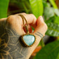 Lara • Larimar macrame necklace