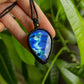 Carla • Labradorite macrame necklace