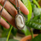 Ellie • White Druzy Onyx macrame necklace