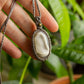 Ellie • White Druzy Onyx macrame necklace