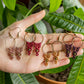macrame & brass earrings