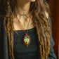 Amalia • Labradorite macrame necklace