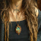 Amalia • Labradorite macrame necklace