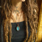 Sarah • Labradorite macrame necklace
