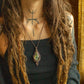 Phoebe • Rainbow Labradorite macrame necklace