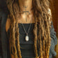 Ellie • White Druzy Onyx macrame necklace