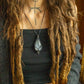 Scarlett • Selenite macrame necklace