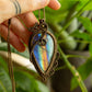 Enola • Rainbow Labradorite macrame necklace