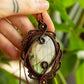 Eliana • Labradorite macrame necklace