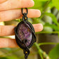 Clara • Charoite macrame necklace