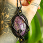 Clara • Charoite macrame necklace
