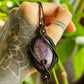 Clara • Charoite macrame necklace