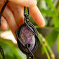 Clara • Charoite macrame necklace