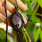 Clara • Charoite macrame necklace