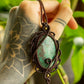 Athena • Azurite macrame necklace