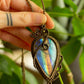 Enola • Rainbow Labradorite macrame necklace