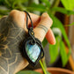 Lorna • Labradorite macrame necklace