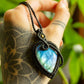 Lorna • Labradorite macrame necklace