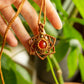 Aurora • Carnelian Macrame necklace