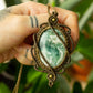 Vivian • Moss Agate macrame necklace
