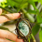 Vivian • Moss Agate macrame necklace