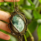 Vivian • Moss Agate macrame necklace