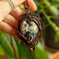 Scarlett • Purple Labradorite macrame necklace