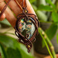 Scarlett • Purple Labradorite macrame necklace