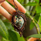 Scarlett • Purple Labradorite macrame necklace