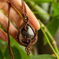 Ella • Eudialyte macrame necklace