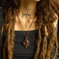 Ella • Eudialyte macrame necklace