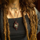 Scarlett • Purple Labradorite macrame necklace