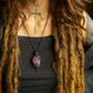 Clara • Charoite macrame necklace