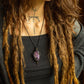 Clara • Charoite macrame necklace