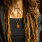 Aurora • Carnelian Macrame necklace