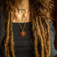 Aurora • Carnelian Macrame necklace