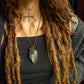 Enola • Rainbow Labradorite macrame necklace