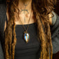 Enola • Rainbow Labradorite macrame necklace