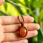 Ariel • Carnelian macrame necklace